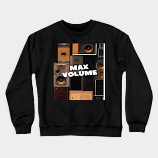 Max Volume Musical Design Crewneck Sweatshirt